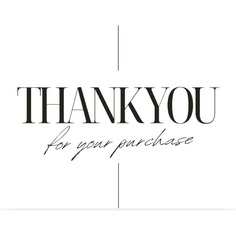 50 4x6 Simplistic Thank You For  Order Notes Labels/Thank You Stickers